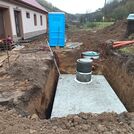 Usazování jímek - novostavba