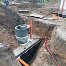 Usazování jímek - novostavba