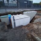 Usazování jímek - novostavba