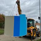 Usazování jímek - novostavba