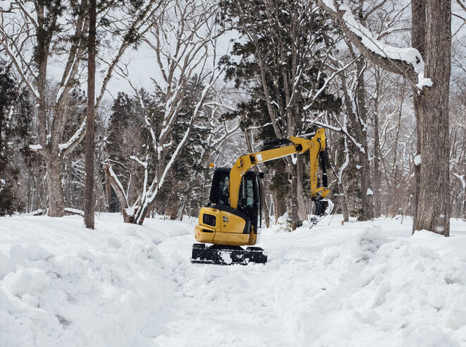 Stavební práce v zimě